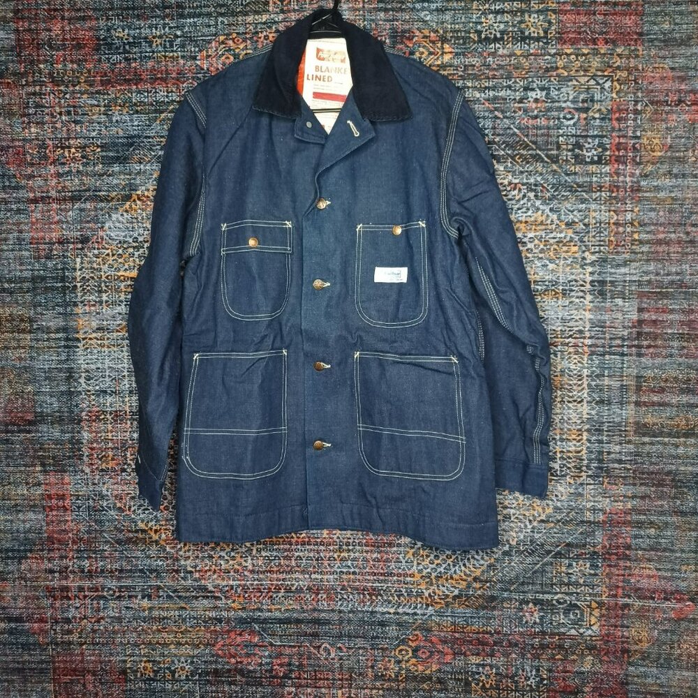 Vintage Powr House mens Neppy Wool Blanket lined Sanforized Chore coat M 40 NWT